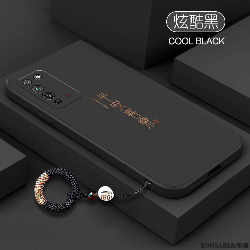 喜乐皆顺适用华为荣耀x10手机壳新款x10max简约文字荣耀9x镜头全包防摔保护套9xpro液态硅胶荣耀8x高级感外壳