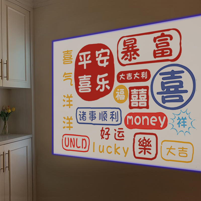 网红生日装饰场景布置投影灯