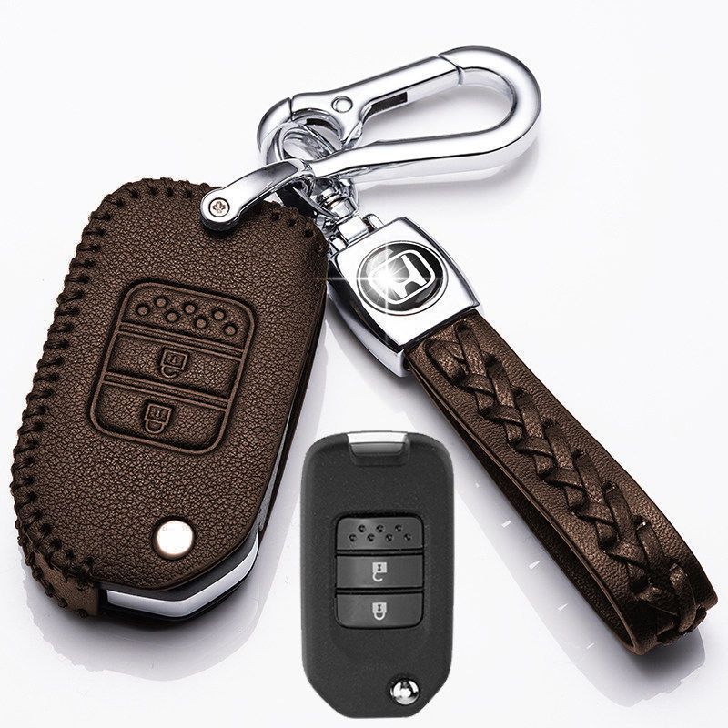 适用于2022本田CRV钥匙套2021款crv真皮折叠钥匙19款17款钥匙包扣
