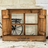 饰植物花盆花器置物架户外园艺zakka摆件 香杉木壁挂装 番茄森森