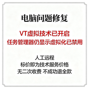 VT虚拟技术已开启任务管理器仍显示虚拟化已禁用