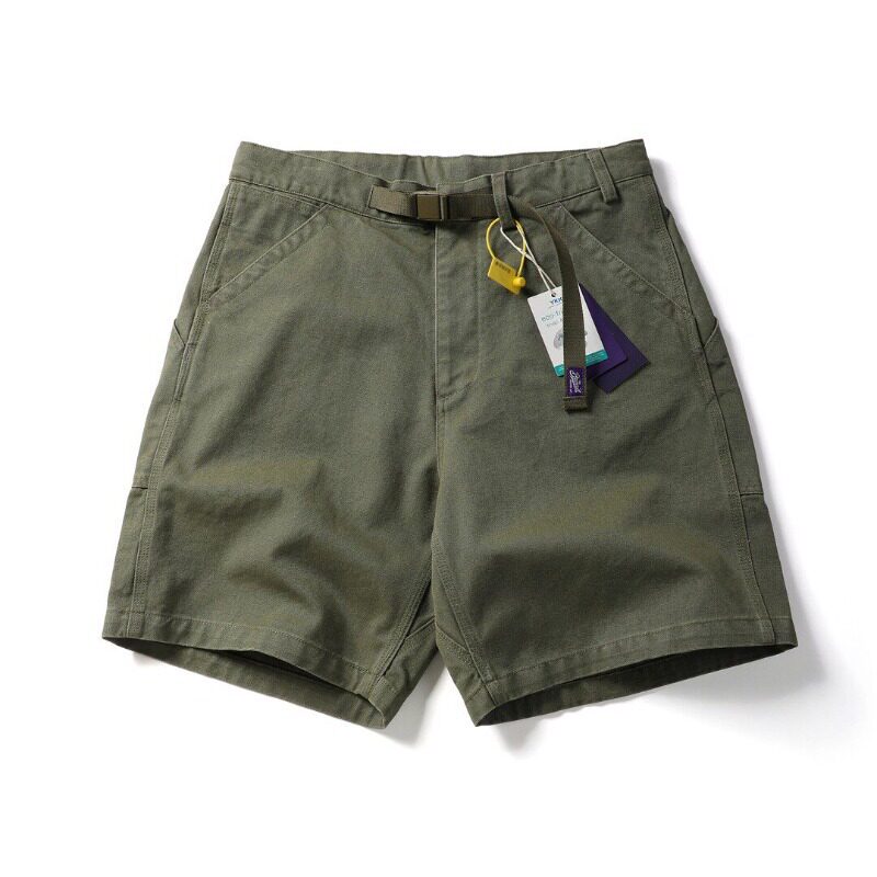 26夏季日系紫标重磅珠帆布宽松cityboy工装短裤男休闲五分裤子男