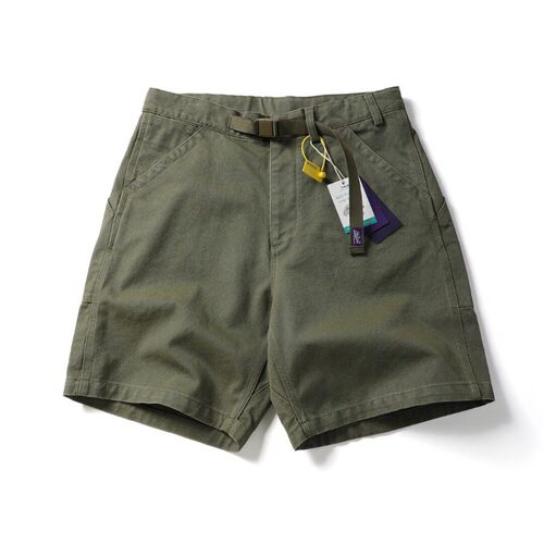 26夏季日系紫标重磅珠帆布宽松cityboy工装短裤男休闲五分裤子男