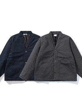 日系复古Kapital Vintage 道袍棉服男女工装棉衣加厚外套古着棉袄