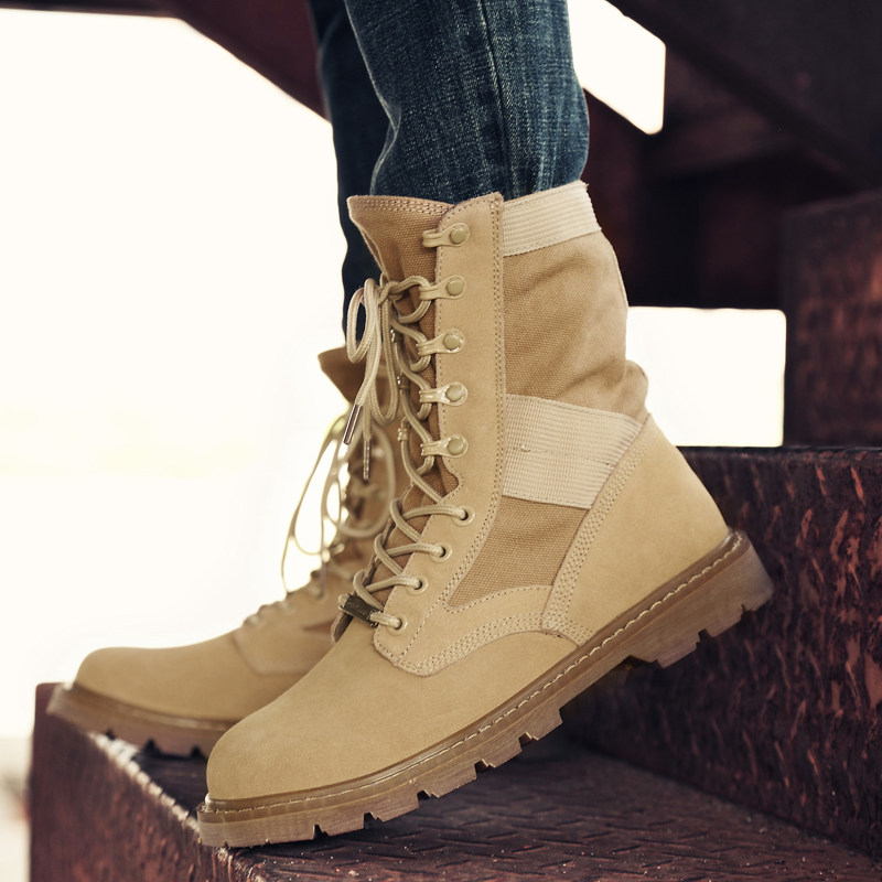 青年马丁靴男靴秋冬季韩版厚底防滑工装鞋英伦风黑色真皮靴子军靴|ruв категории Мужская обувь, сапоги - от Buy2taobao.com для оказания профессиональной услуги покупки агента Taobao