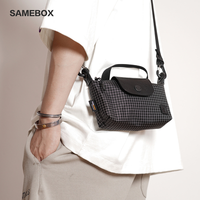 CORDURA考杜拉斜挎包fidlock磁扣快拆轻便防泼水黑白格子纹手机包