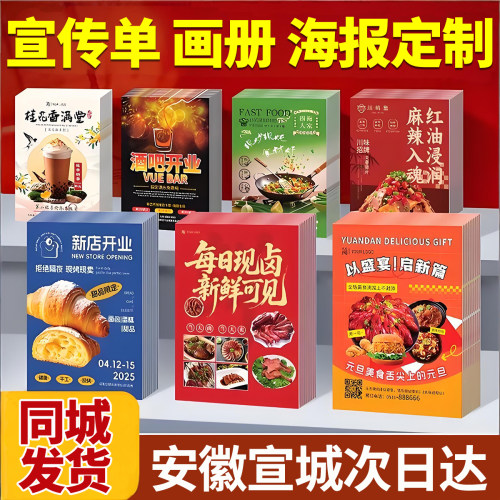 安徽宣城宣传单印制印刷公司企业宣传画册广告打印三折页说明书