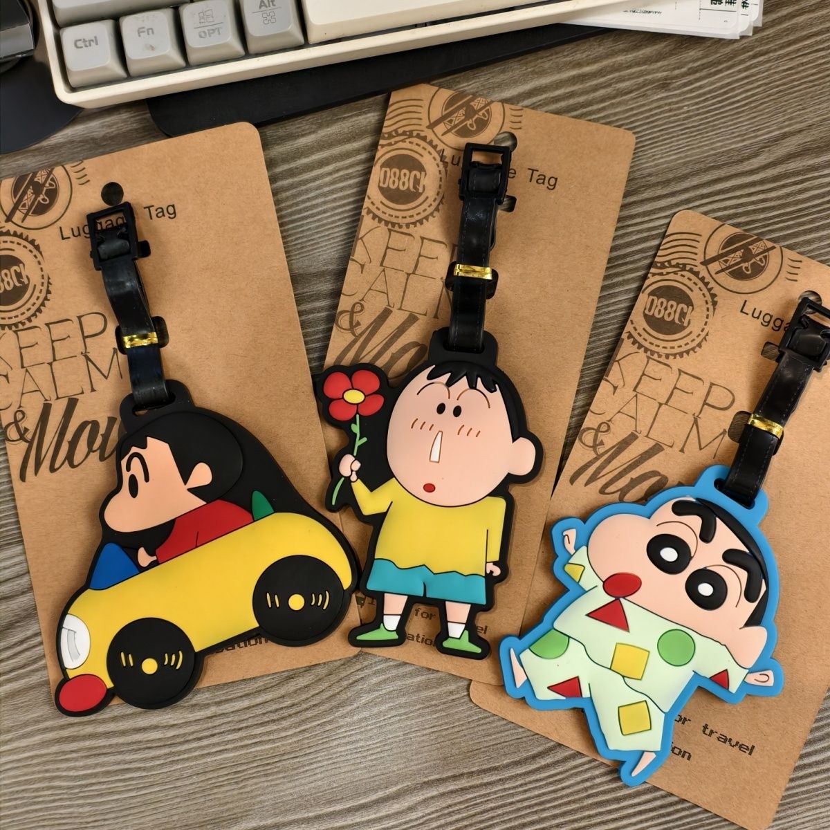 卡通可爱蜡笔小新行李牌登机牌