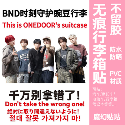boynextdoor男团行李箱贴纸防丢