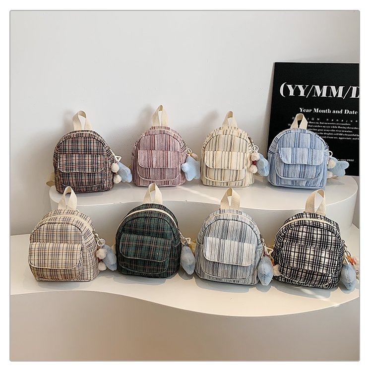 高级感格子双肩包女2025秋冬新款时尚百搭学生休闲迷你旅行小背包,箱包皮具/热销女包/男包,双肩背包,淘宝优惠券,粉丝福利购,淘宝优惠卷