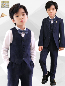 男童礼服主持人西装套装儿童秋冬花童钢琴表演演出男孩英伦风西服