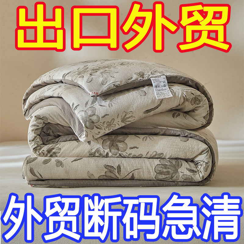 出口原单外贸大豆纤维被加厚保暖冬被春秋被空调被冬季棉被子被芯