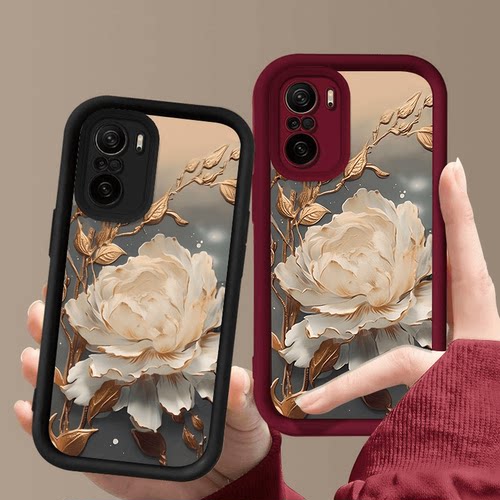 昙花盛开适用红米note15pro+手机壳redmi14小米redminote13十12Turbo新款11/10/9保护套外壳12T男11T女Tpro/C