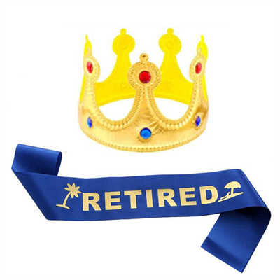 公司领导退休欢送会派对装饰肩带