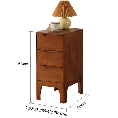 全实木橡木北欧超窄柜