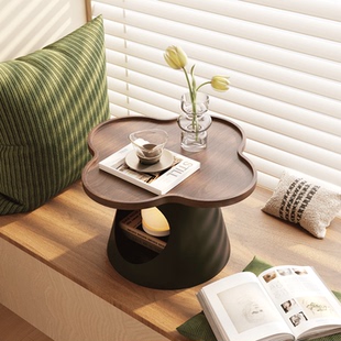 法式中古风轻奢高级感飘窗桌炕桌榻榻米飘窗小茶几茶桌窗台小桌子