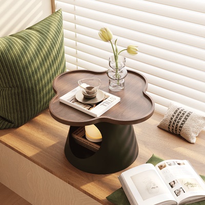 法式中古风轻奢飘窗小茶几