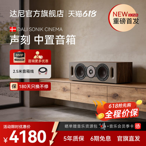 达尼声刻木质HIFI中置音箱