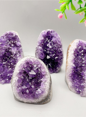 天然乌拉圭紫晶洞家居办公室装饰紫晶镇饰品消磁紫水晶簇