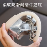 Летние сандалии для принцессы, детская обувь, 2024 года, мягкая подошва, из натуральной кожи