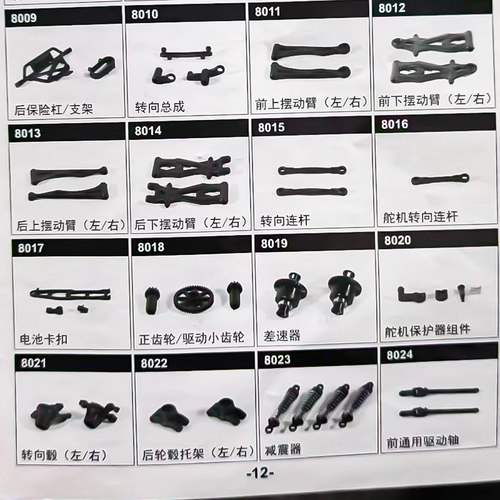 HW宏旺rc遥控越野车配件链接/不要乱拍