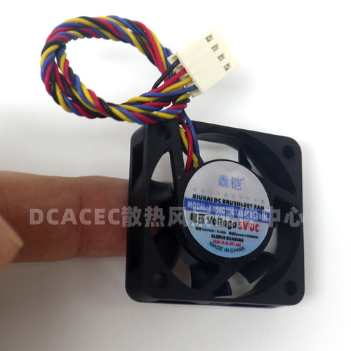 4CM滚珠XK04010GT888S05/12/B05/12PWM 5v12v智能调速液压4线风扇