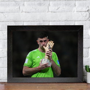 马丁内斯相框门将大马丁墙上挂画免打孔房间桌面摆件装饰画送礼物