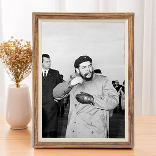 切·格瓦拉相框古巴革命家挂画卧室装饰画免打孔桌面摆件海报定制