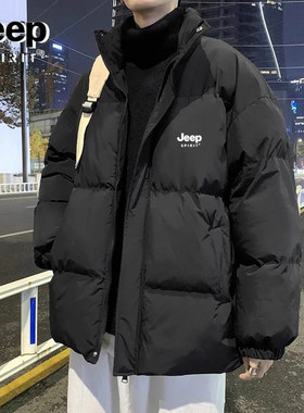 JEEP SPIRT吉普羽绒棉服男冬季新款青少年棉衣初高中学生加厚外套