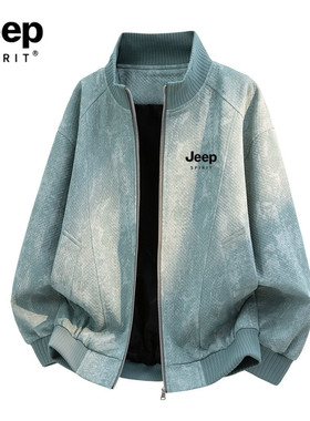 JEEP SPIRIT吉普外套男款2026春季新款美式立领夹克宽松休闲上衣