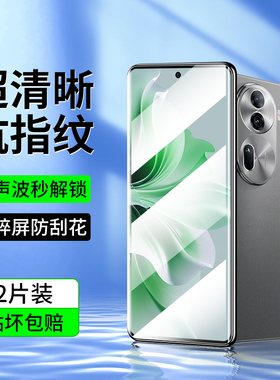 适用OPPOReno11钢化膜opporeno11pro手机膜reno11款曲屏新款防蓝光oppo曲面屏全包高清opreno115g水凝膜por5g