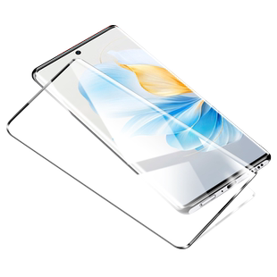 适用荣耀100钢化膜华为荣耀100pro手机膜honor100por水凝膜maa一an00新款曲面屏maaanoo一百曲屏新100屏幕