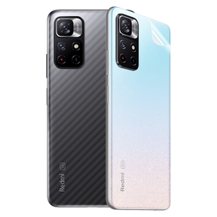 红米note11背膜note11pro手机后膜小米redminote115g全包pro十镜头贴纸not后盖磨砂note11por+水凝软redmi4g