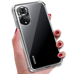 适用于荣耀50手机壳华为荣耀50保护壳honor50新款女外壳nth一an00曲屏专用男后壳nthan-anoo硅胶透明nthanoo