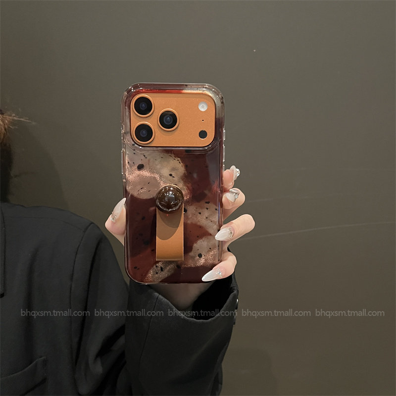 新款晕染棕黄适用于苹果17promax手机壳iPhone15promax高级感14promax指环扣16pro创意iPhone13pro耐脏保护套,3C数码配件,手机保护套/壳,淘宝优惠券,粉丝福利购,淘宝优惠卷