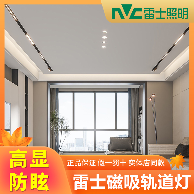 雷士磁吸轨道灯无主灯线型泛光灯