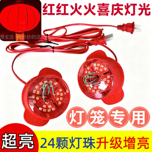 大红灯笼灯电源线2米发光灯笼led灯阳台户外新年大红灯笼伴侣插头