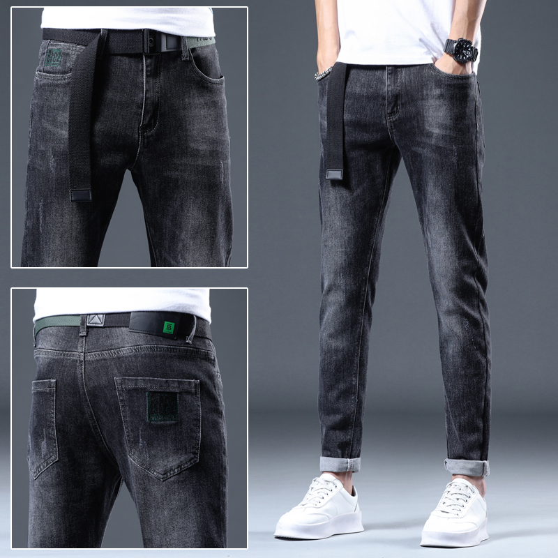 Jeans men's fashion brand new slim Leggings in spring and summer