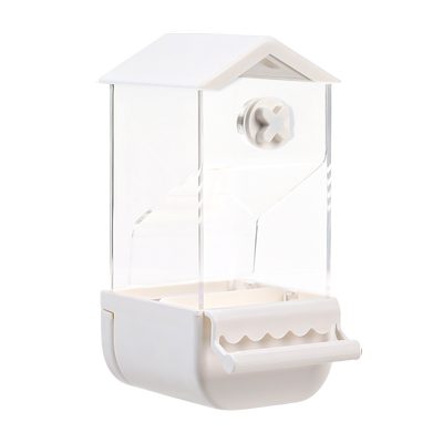 威毕亚克力鹦鹉自动喂食器