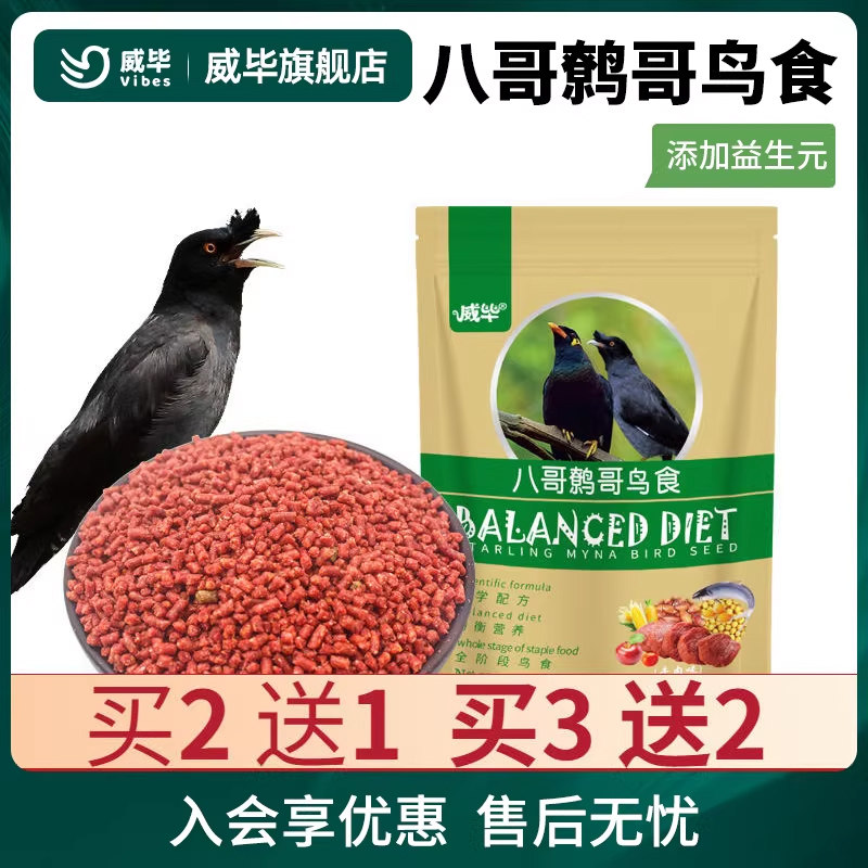 威毕鹩哥鸟食饲料专用画眉百灵图片