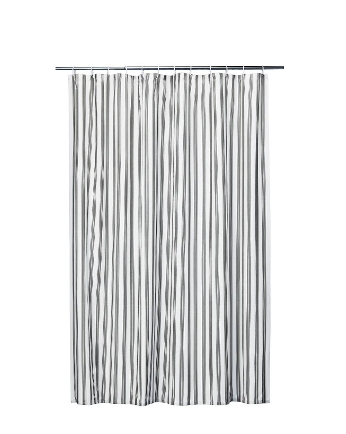 现货包邮宜家斯瓦茨塔尔浴帘同品质斯达比奥巴双色条纹180×200cm