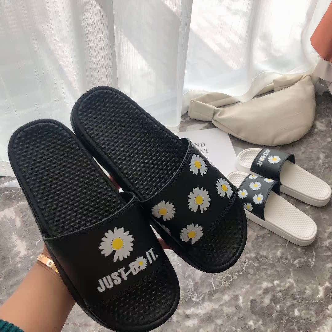 Daisy dép mùa hè nữ đúng Zhilong cùng một đoạn hoa đỏ thuần Hàn Quốc đáng yêu vài sinh viên dép và dép dành cho nam giới