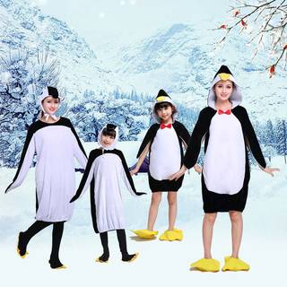 新款儿童动物表演服小荷风采企鹅亲子游戏舞蹈服男女童宝宝演出服