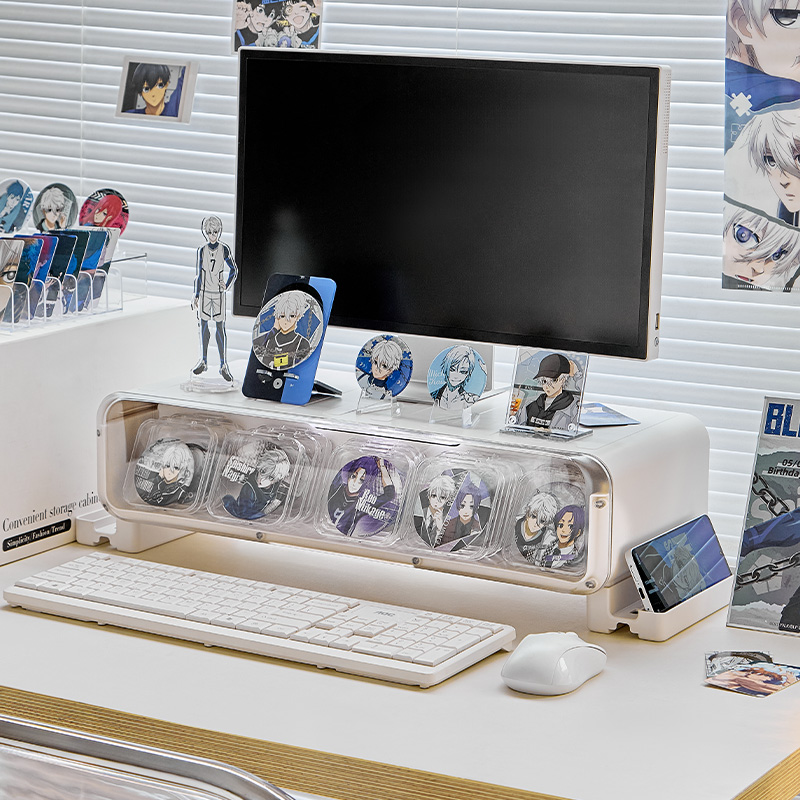 吃谷人痛桌展示！电脑增高架收纳