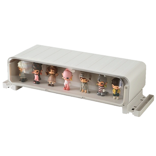 台式电脑增高架带抽屉办公室桌面显示屏置物架白色工位盲盒收纳盒