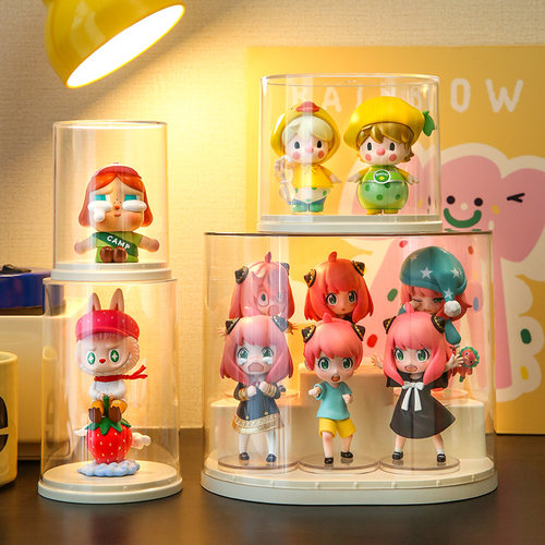 奶油风&盲盒展示架，高透防尘！