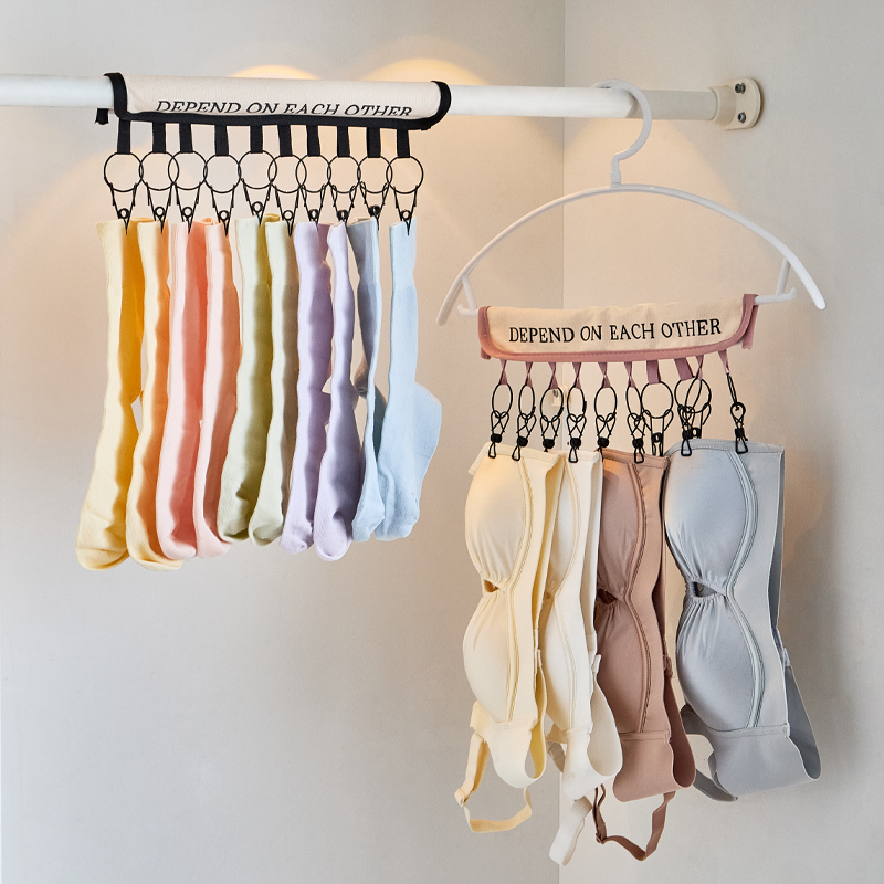 可折叠布艺衣架，旅行携带超便捷