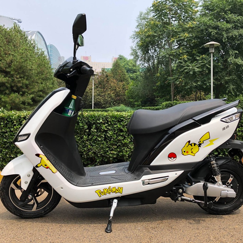 Pikachu Car Sticker Bicachu Creative Glass Window Body Electric Car Motorcycle Cover scratch sticker art