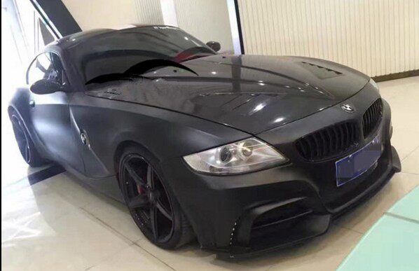 宝马z4改装狼炎大包围 老款z4 e83 e85前后保险杠侧裙小尾翼