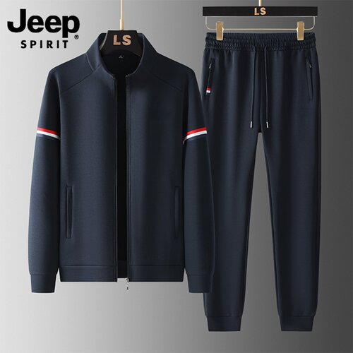 吉普运动套装男秋季2025新款宽松